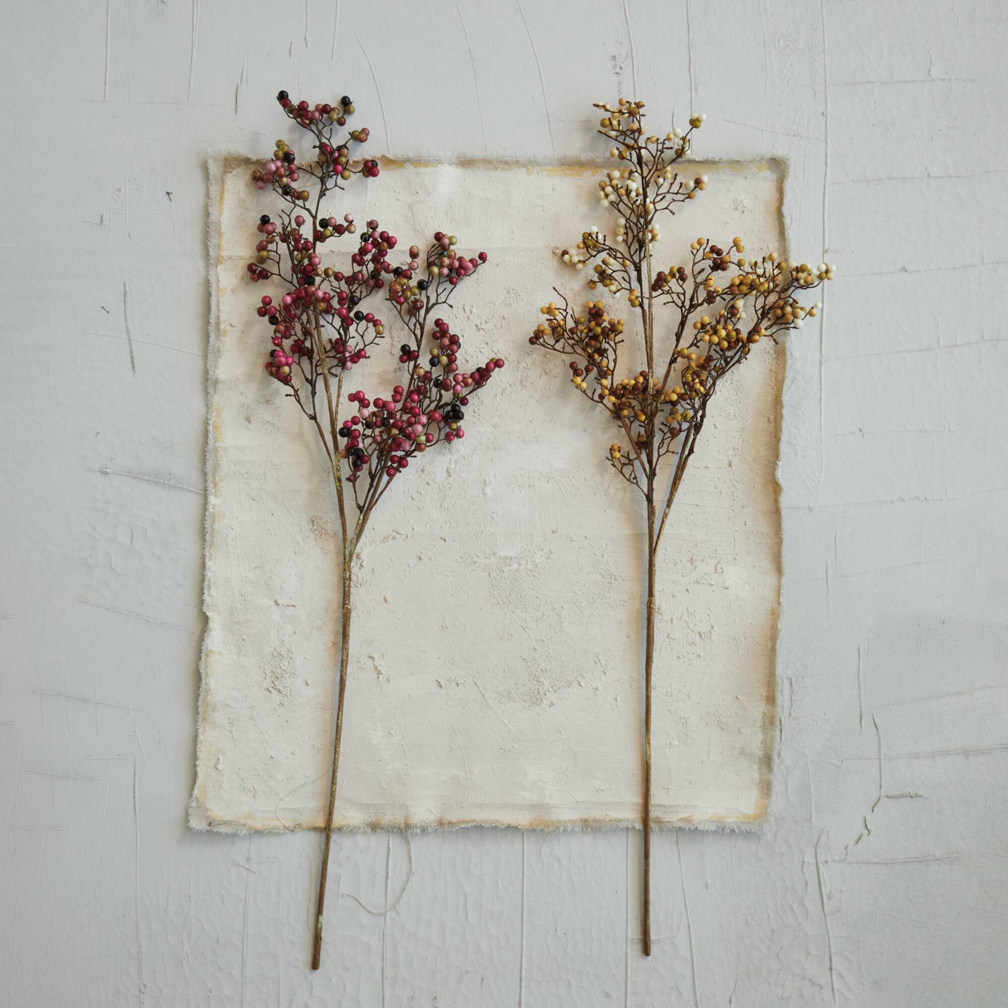 Hello Honey® 38.25" Burgundy Faux Berry Stem